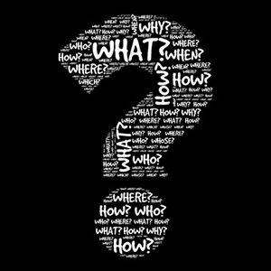 45028512 - question mark, question words vector concept